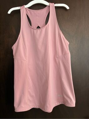 Light Pink Women's Athletic Racerback Tank Top